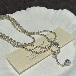 Collier pendentif en argent pur S925 avec perle blanche australienne classique, héritage riche, pour femmes, chaîne de clavicule à grosse perle unique - Product Image 5