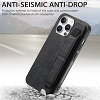 Étuis de téléphone en cuir PU pour iPhone 16 Pro Max 15 Plus 14 13 Samsung S25 Ultra S24 FE A06 A16 A26 porte-bracelet couverture mobile