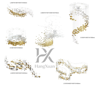 Lustre suspendu en acier long et luxueux à LED, design professionnel personnalisé, blanc or, verre, pour salon, à intensité variable