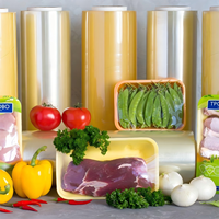 Film plastique transparent de qualité alimentaire personnalisé pour conserver la fraîcheur, film alimentaire en PVC, rouleau