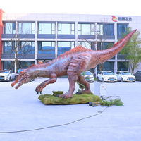 Dinosaures animatroniques hyper-réalistes de 6 mètres grandeur nature de la période Crétacée, personnalisés, pour parc à dinosaures