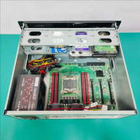 Panel Kontrol Industri Aluminium 4U Dual Channel Motherboard EATX Power Supply ATX USB Server Room Siap Rak-Mount Stok Lengkap