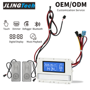 Módulo de Control Táctil de 6 Teclas <span class=keywords><strong>con</strong></span> Pantalla de Hora, Clima y Temperatura, Desempañador y Altavoz Integrado de <span class=keywords><strong>12V</strong></span> 60W para Espejo <span class=keywords><strong>LED</strong></span> - Product Image 2