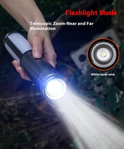 Linterna de Camping <span class=keywords><strong>Solar</strong></span> Telescópica, Plegable, Impermeable, Portátil, Recargable por USB, Profesional - Product Image 2