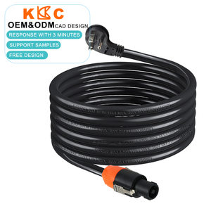 <b>Locking</b> NAC3FCB to NEMA 5-15R Power Cable, Heavy Duty Audio Power Lead for Pro Stage Lighting - Product Image 2