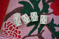 Ensemble de Mahjong américain en opale rose de luxe, jeu de table élégant en acrylique, cadeau, casino, divertissement