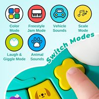 Jouet musical pour bébé EPT Dinosaur Light Sound Music, développement sensoriel, temps sur le ventre, apprentissage pour nourrissons et tout-petits, piano musical pour bébé