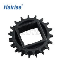 Pignon en plastique noir durable Hairise pour courroie modulaire Har2520