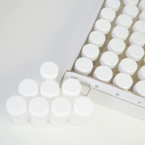 VANTUR <b>Glass</b> 20mL Liquid Scintillation Vial with 22-400 Polypropylene Lid Pulp-Backed Foil Liner Cylindrical Model Y-26109-16 - Product Image 2