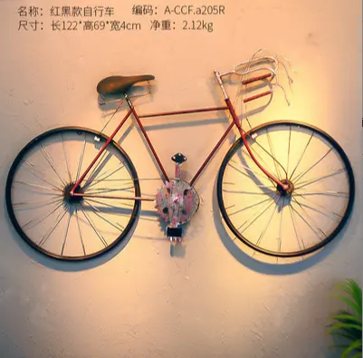 Долларов Дома велосипедов домашнего декора декоративно-прикладного искусства креативный металлический держатель для отделки стен