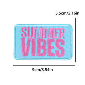 Parche Bordado Rectangular Colorido con Letras de Vaquera, Jesús, Oración y Fe, para Coser o Planchar en Sombreros, Pequeños Parches Bordados, Certificación BSCI/ISO - Product Image 3