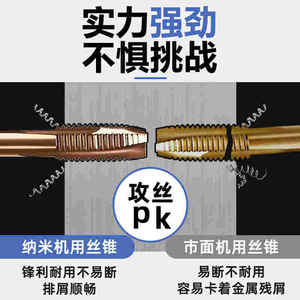 Machuelos de Acero Inoxidable con Recubrimiento de Nano-Cobalto y Titanio, Machuelos Espirales Especiales para M3 M4 M5 M6 M8 M10, Herramientas de Roscado, Taladrado y Corte - Product Image 2