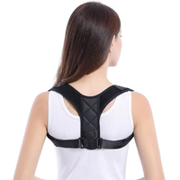 FSPG Meilleure Vente Correcteur de Posture Dorsale en Polyester Réglable Confortable pour Femme, Ceinture de Soutien Dorsal