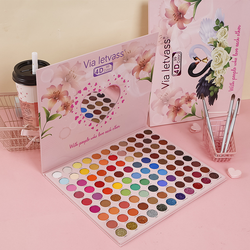 Тени для век Ins, 99 цветов, перламутровые водостойкие, недорогие портативные матовые тени для век, для студентов, для макияжа, оптовая продажа