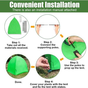 Non-woven Fabric Plant Frost protection <b>Cover</b> with Warming and Insulation for Shrubs and Plantscross-border Bestseller - Product Image 2