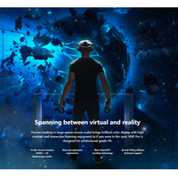 Kit complet de casque VR VIVE Pro de qualité professionnelle avec suivi précis de l'espace, affichage brillant à contraste élevé