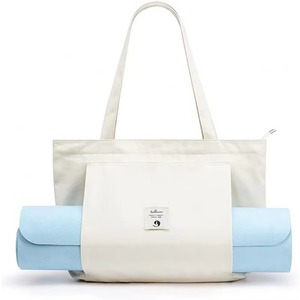 Échantillon gratuit, sac de transport pour tapis de yoga en toile de polyester de haute qualité, design personnalisé imprimé, qualité supérieure, excellent. - Product Image 2