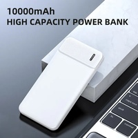 Power Bank Mini Ultra-Sottile in Plastica da 10000mAh, Uscita USB 10W, Logo Personalizzabile, Design Leggero e Sottile