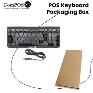 Nouveau <span class=keywords><strong>clavier</strong></span> KB101 à touches régulières avec lecteur de carte magnétique intégré, claviers programmables - Product Image 2