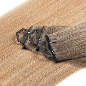 Extensions de cheveux humains bruts 100% alignés sur les cuticules, nouvelle conception Genius Weft, directement de l'usine, cheveux russes, nouveau Genius Weft - Product Image 2