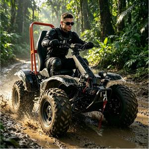 Scooter électrique tout-terrain 4 roues motrices 6000W pour adultes, fabriqué en Chine, type fauteuil roulant - Product Image 2