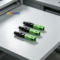 Conector SC APC para Conexión de Fibra Óptica, Despliegue de Red FTTH, Conector Rápido de Fibra Óptica