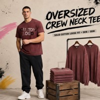 Custom 100% katoenen oversized T-shirt vintage streetwear tee, zwaargewicht, ademend, antibacterieel, zacht heren T-shirt