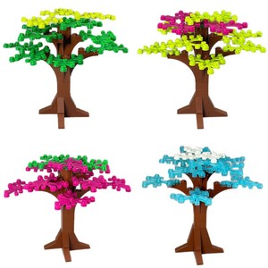 Bloques de Construcción MOC, Árbol de Coco, Árbol Frutal, Begonia, Flor de Cerezo, Árbol de Hortensia, Planta para Jardín o Calle - Product Image 5