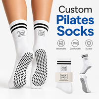 Fabricant OEM, chaussettes de sport pour femmes en tricot sur mesure, antidérapantes, chaussettes de yoga, chaussettes de pilates
