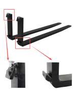 Nouveautés : Fourches à palettes multi-usages pour chariot élévateur, modèle 3A-122*45*1070, longueur de fourche 2800 mm, garantie 1 an, usage domestique