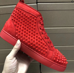Scarpe rosse con fondo Sole alte firmate nere rosse Sole rosso Unisex da <span class=keywords><strong>uomo</strong></span> firmate <span class=keywords><strong>Sneakers</strong></span> da Sole rosse punte da donna - Product Image 5