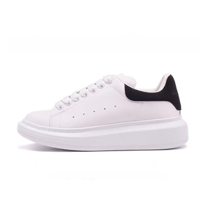 Canlin Baskets décontractées en cuir pour hommes et femmes, respirantes, légères, avec semelle intermédiaire en PVC, tendance mode, chaussures de marche, touche de luxe, nouveauté - Product Image 1