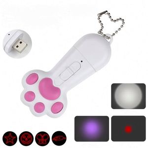 Usb Rechargeable Cat Claws 7 1 Laser Patterns Interactive Pet Toy Business <b>Gift</b> for Cats Teaser - Product Image 1
