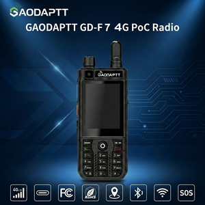 Radio GaodaPTT F7 4G LTE Android Layar HD 2.4 inci Jangkauan Jauh 5000km Tahan Air IP67 Walkie Talkie Poc dengan Kamera Ganda - Product Image 1
