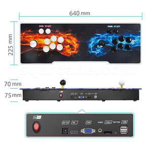 Console per Videogiochi Personalizzata con Doppio Joystick <span class=keywords><strong>Box</strong></span> <span class=keywords><strong>Arcade</strong></span> Pandora 2800/5000/4018 Giochi Classici Plug and Play Retrò - Product Image 3