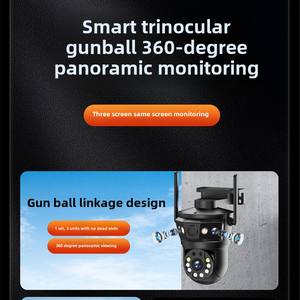 Videocamera di sorveglianza domestica a tre occhi 3K Wireless Wireless per esterni Wifi Smart HD a tre occhi 6MP rete telecamere di sicurezza a distanza cctv - Product Image 3