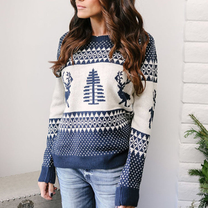 <span class=keywords><strong>Jersey</strong></span> Retro <span class=keywords><strong>de</strong></span> Papá Noel para <span class=keywords><strong>mujer</strong></span>, <span class=keywords><strong>jersey</strong></span> con patrón <span class=keywords><strong>de</strong></span> <span class=keywords><strong>punto</strong></span>, Navidad, novedad - Product Image 2
