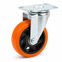 Roues robustes WBD PP de 6 pouces pour échafaudages, avec tige filetée, roulettes réglables pour échafaudages
