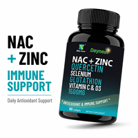 Complément alimentaire NAC Zinc Quercétine Sélénium Glutathion Vitamine C D3 Antioxydant Soutien Immunitaire Bien-être Quotidien Gélules Molles Vente en Gros