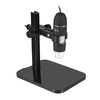 Mikroskop Digital Monokuler Portabel USB Caozhantao Y01 1000x Mikroskop Elektron dengan Braket Pengangkat untuk Inspeksi Papan Sirkuit