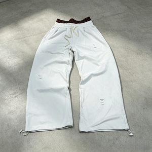 Pantalon de survêtement double taille pour homme, délavé à l'acide et effet usé, nouveau design, tendance, best-seller - Product Image 6