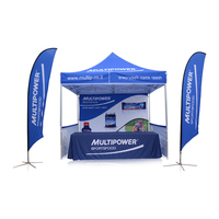 Tentes de réception promotionnelles personnalisées avec logo 10x20 pieds, robustes, imperméables et pliables pour les zones de supporters de football, intérieur/extérieur