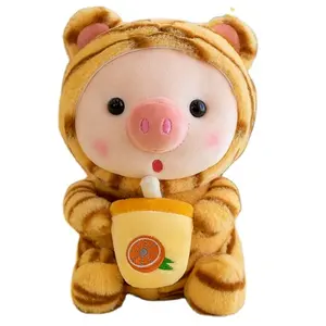 Симпатичная мягкая игрушка в виде бутылки для ребенка, кукла Тигр, Рождественская кукла