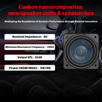 Speaker Mobil Plastik Koaksial Universal Xuming 5W/8W 2 Inch Model F058A001-01 Respon Frekuensi Lebar Baru Garansi 1 Tahun Cina