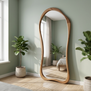 Scandinavian Solid Wood <b>Arch</b> Wall Mirror Modern Decorative Congratulatory Indonesia Supplier - Product Image 3