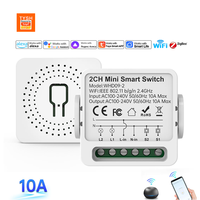 Interrupteur intelligent TYSH Mini Wifi&zigbee, contact sec, prise en charge de la commande vocale, minuterie, Tuya Alexa Google Assistant pour l'automatisation de la maison