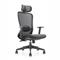 Foshan luxe bureau tournant chaise de direction 2D accoudoir réglable dos confortable chaise coussin ergonomique maille chaise de bureau