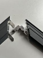 Juntas de Esquina para Puertas y Ventanas de Aleación de Aluminio 6063-T5, Modernas, Resistentes al Agua, Expandibles, Duraderas, Personalizadas, de 20 mm de Altura, Fáciles de Instalar