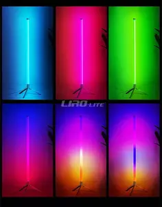 Tubi di titano di 360 gradi batteria senza fili Pixel tubo a Led luce Dmx per esterni linea Dj luci del palco festa tubo Led