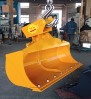 Aksesoris Excavator SLN Hydraulic Tilting Bucket untuk Excavator 5-6 Ton Model SLN 04 Irigasi Lahan Pertanian & Perataan Tanah
